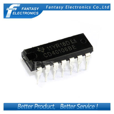

10PCS CD40106BE DIP14 CD40106 DIP new and original IC free shipping