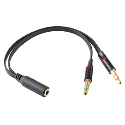 

Huayuan 3.5mm Female to 2 Male Headphone Mic Audio Y Splitter