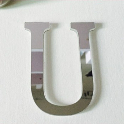 

20cmx14cmx12cmthick Big Size Wedding LOVE Letters Home decoration English 3D mirror wall Stickers Adhesive Alphabet For wall