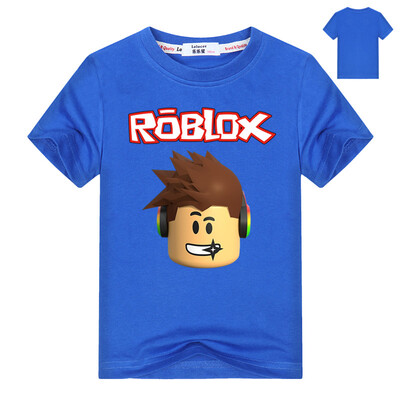 

2018 Летние мальчики с короткими рукавами Футболка для девочек Roblox 100% Хлопчатобумажный костюм Infantis Menino Roupas Kids Car