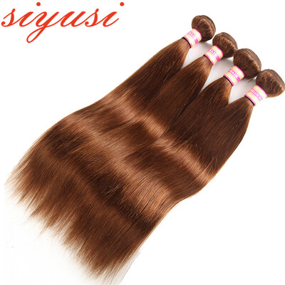 

Peruvian Straight Human Hair Bundles Color 4&30 Peruvian Virgin Hair 34bundles Remy Human Hair Extensions