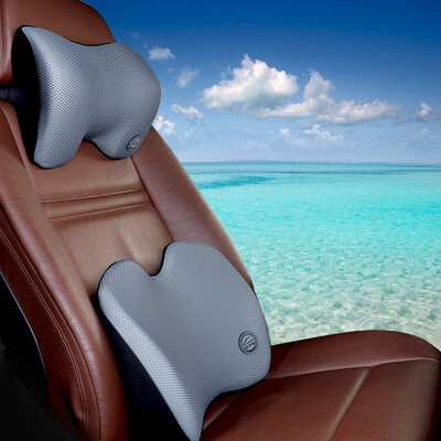 

Love car house ICAROOM car headrest lumbar suit memory car neck pillow pillow car waist back cushion lumbar pillow lumbar pad I-603605MS-H