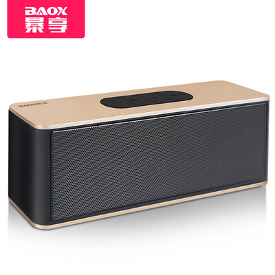 

Baoxiang BAOX BO-101 Wireless Bluetooth Speaker Desktop Portable Dual Speaker Subwoofer Card Charging Mobile Computer Music Player Black