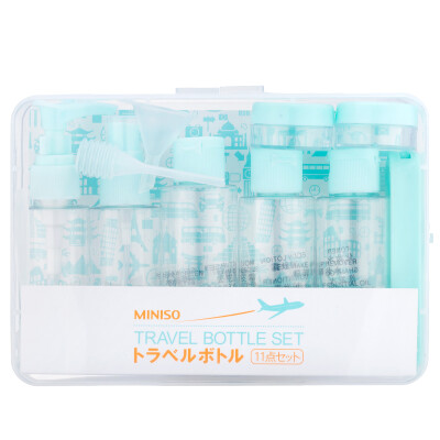 

MINISO Boxed Flight Travel Set Spray Bottle Subbottle Bottle Empty Bottle 11pcs