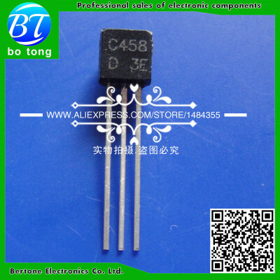 

Free shipping C458D 2SC458D 2SC458 TO-92 1000pcs/bag TO-92 NPN Epitaxial Planar Silicon Transistors power triode transistor