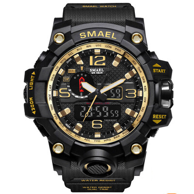 

Military Watch Digital SMAEL Brand Watch  Shock Mens Wristwatch Sport LED Watch Dive 50m Wateproof Fitness Sport Watches