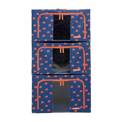 

Lock & Lock LOCK & LOCK storage box finishing box elephant pattern bena box 3 piece set purple 55L 2 66L 1 LLB816DBSH603