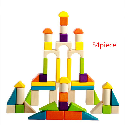 

New Wooden Baby Toys Wooden Colorful Blocks Baby Educational Toys