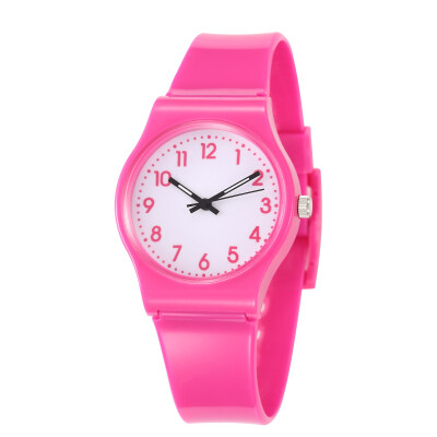 

Simple children quartz watchrubber strap