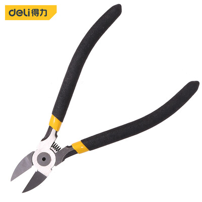 

Deli deli non-slip water pliers nozzle cut electronic scissors plastic pliers diagonal pliers 6 inches DL2706