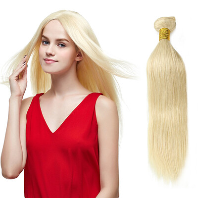 

Nami Hair 4 Bundles Pure Color # 613 Бразильские прямые волосы для наращивания волос 10 "-28" Hair weave Бесплатная доставка