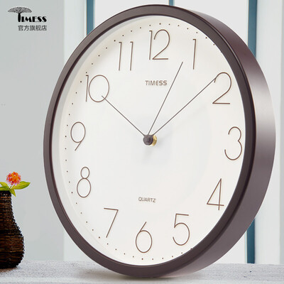 

Timess wall clock living room creative mute modern minimalist quartz clock 9 inch 8958-8 gray