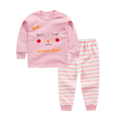 

2016 cotton children sleeping suits autumn pajamas kids Fashion newst homewear baby pajamas pajamas home wear clothes