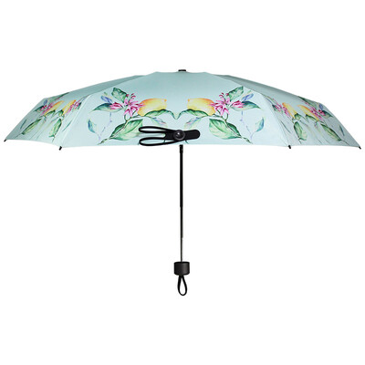 

Black lemon BLACK LEmon pocket clear umbrella dual-use 50 black plastic sunscreen umbrella UV folding umbrella parasol nano lime summer