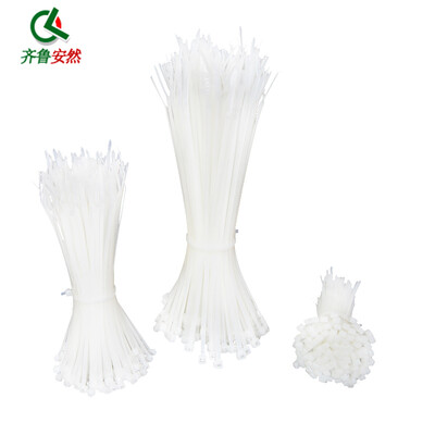 

Qilu Enron national standard self-locking nylon cable ties cable ties straps fixed plastic straps cable ties with white 4 x200mm 500 bag