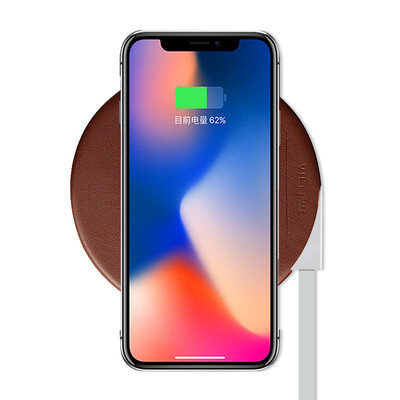 

VH [и] Apple Wireless Charger Normal Edition iPhone X / 8 / 8Plus Samsung для мобильных телефонов QI Core Chips Office Artifact Black Technology Jiao Tan