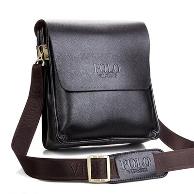 

Men Casual PU Leather Men POLO Handbags Shoulder Bag Crossbody Retro Men Messenger Bags For Male Business Handbag