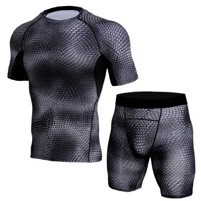 

Mens fitness suit fast dry clothes running high elastic training moisture absorption sweaty tights