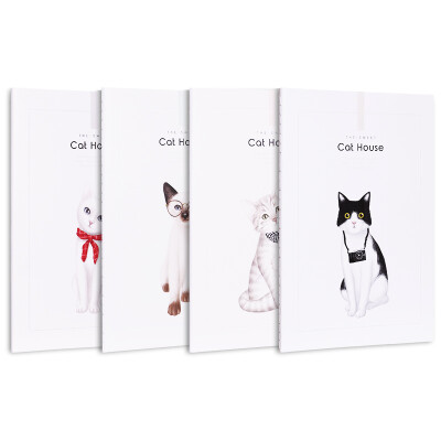 

Deli deli 4 A540 page jazz cat series stitching soft copybook notebook notebook FA540-4