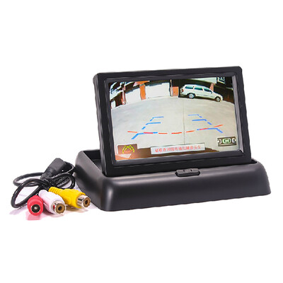 

Простая установка CCD задняя камера Rearview Parking car Monitor 4.3 Складная складная задняя камера заднего вида TFT LCD