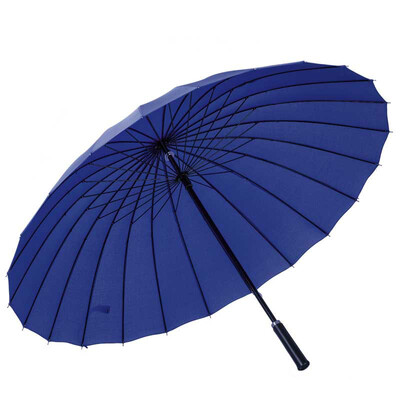 

Yuhang YUHANG Jingdong self-operated umbrella 24 bone hand push straight handle umbrella men&women business umbrella parasol sun umbrella blue