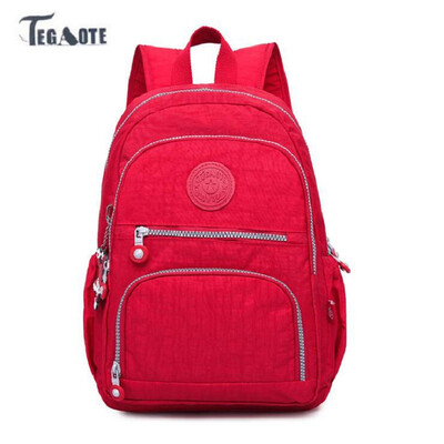 

2018 TEGAOTE Backpack for Teenage Girls Feminine Backpack Casual Kipled Nylon Backpacks Women Bag Waterproofpack Sac A Dos bag