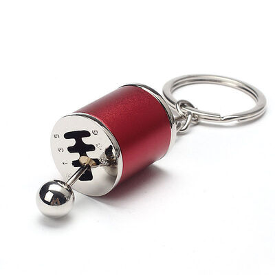 

Metal Finish Gear Box Shifter Key Chain Fob Ring For Car 6-Speed Model Keychain