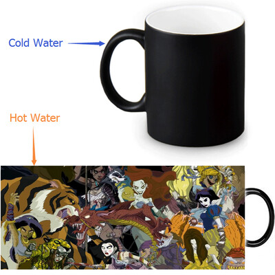 

Zombie Princess 350ml12oz Heat Reveal Mug Color Change Coffee Cup Sensitive Morphing Mugs Magic Mug Milk Tea Cups