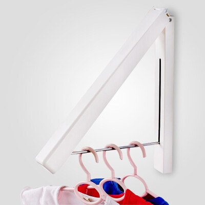 

Shengnishangpin hanger single rod drying rack retractable hidden folding hanger plastic invisible drying rack punching installation