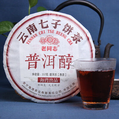 

Haiwan Laotongzhi Old Comrade Menghai Mellow Pu-erh Tea Cake 2018 357g Ripe