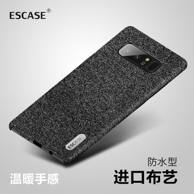 

ESCASE Samsung Note8 Мобильная оболочка Samsung Galaxy Note8 Корпус мобильного телефона Смешанная плюшевая лакированная ткань Всеобщая защитная крышка Алюминиев