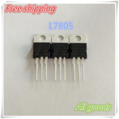 

Free Shipping 200pcs LM7805 L7805 7805 Voltage Regulator IC 5V 1.5A TO-220