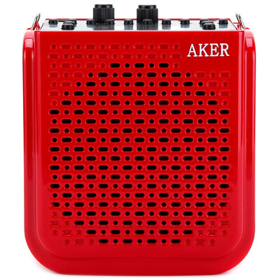 

Love AKER AK77W sound square dance fitness teaching small bee multi-function wireless digital loudspeaker wireless red