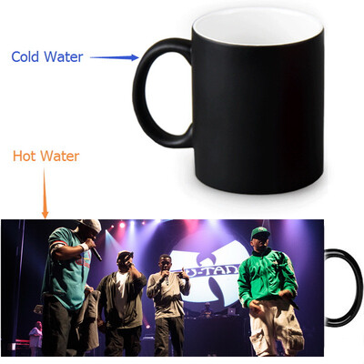 

Wu Tang Clan 350ml/12oz Heat Reveal Mug Color Change Coffee Cup Sensitive Morphing Mugs Magic Mug Milk Tea Cups