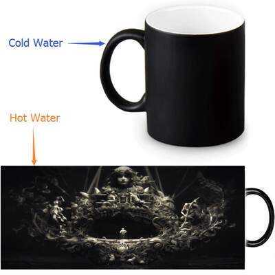

Black Sails 350ml12oz Heat Reveal Mug Color Change Coffee Cup Sensitive Morphing Mugs Magic Mug Milk Tea Cups