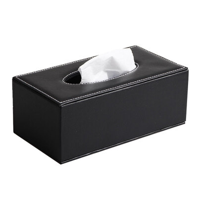 

Youjialiangpin box leather tissue box living room tray home brown sheepskin