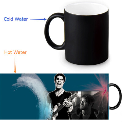 

Darren Criss 350ml12oz Heat Reveal Mug Color Change Coffee Cup Sensitive Morphing Mugs Magic Mug Milk Tea Cups