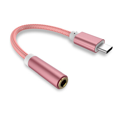 

GiGiboom 15 см Type-C до 3,5 мм аудиоадаптера, нейлоновый плетеный кабель USB типа C к 3,5-миллиметровому аудиоразъему Переходник