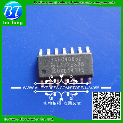 

100pcs free shipping SMD 74HC4066 744066 74HC4066D Quadruple Bilateral Switch SOP-14