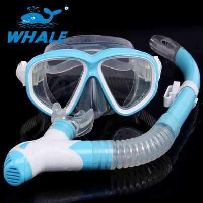 

Whale Water Sports подводная маска для снорклинга Оборудование Anti-Fog Силиконовая подводная маска Snorkel set