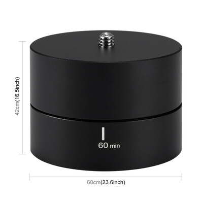 

PULUZ 360 Degrees Panning Rotation 120 Minutes Time Lapse Stabilizer Tripod Head Adapter