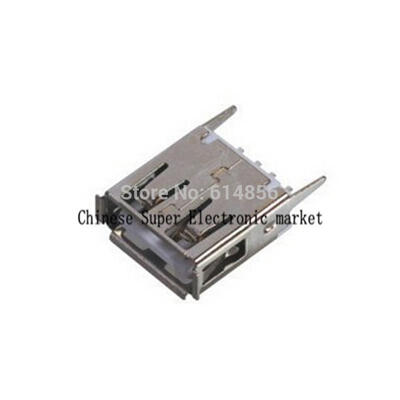 

10PCS USB transposon USB Female A Female 180 degrees socket Straight leg