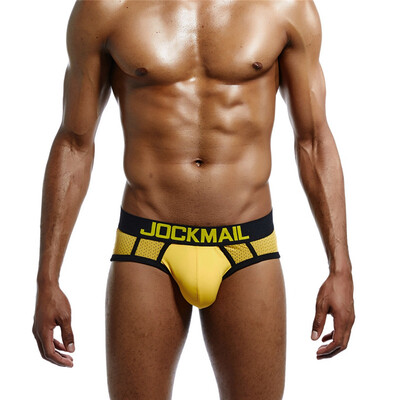 

JOCKMAIL Mens Underwear Mens Triangle Briefs Mesh Vents Athletic Fitness