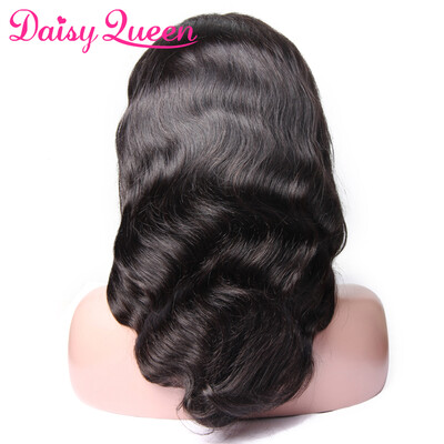 

180 Density Full Lace Human Hair Wigs Body Wave Grade 8A Brazilian Virgin Hair Pre-Plucked Full Lace Wigs With Baby Hair