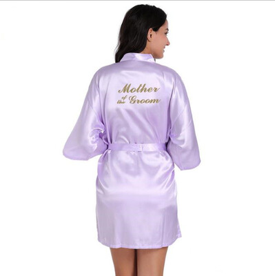 

Mother of the Groom Robe Wedding Silk Satin Dressing Gown Sleepwear Bathrobe New