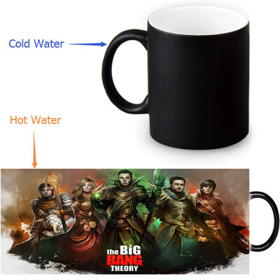 

The Big Bang Theory 350ml12oz Heat Reveal Mug Color Change Coffee Cup Sensitive Morphing Mugs Magic Mug Milk Tea Cups