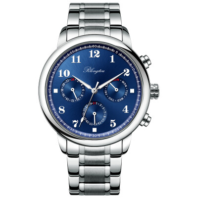 

Rlong Tou watch female super 101L-T-A2 blue steel blue&blue Arabia type steel strip