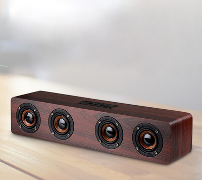 

Деревянный беспроводной Bluetooth-динамик Sound Blaster TV Компьютер Стерео сабвуфер Мобильный Bluetooth Поддержка карт Функция радиовызовов