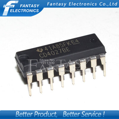 

10PCS CD4027BE DIP16 CD4027 DIP new and original IC free shipping