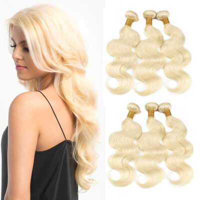 

Nami Hair 3 Bundles Pure Color 613 Brazilian Human Hair Extensions Body Wave 10"-28" Hair Weave Free Shipping